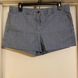 Gap hickory stripe shorts in blue and white size 8
